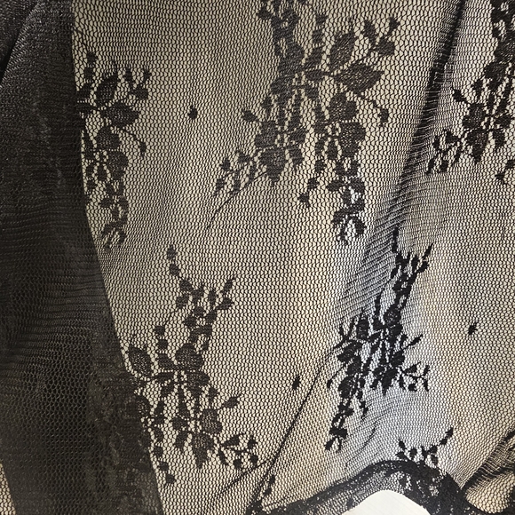 Sheer Black Lace Blouse - Picture 3 of 3